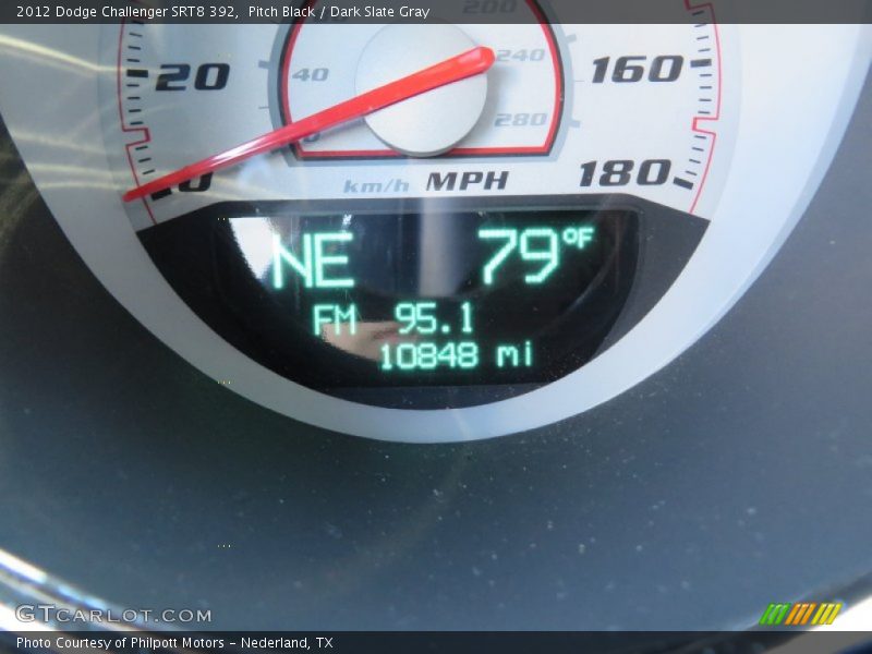Pitch Black / Dark Slate Gray 2012 Dodge Challenger SRT8 392