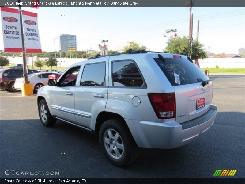 Bright Silver Metallic / Dark Slate Gray 2010 Jeep Grand Cherokee Laredo