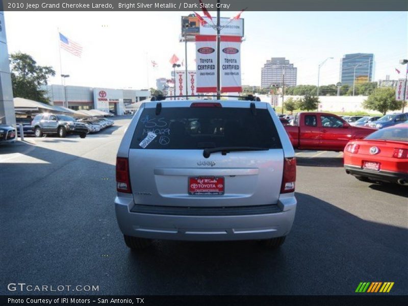 Bright Silver Metallic / Dark Slate Gray 2010 Jeep Grand Cherokee Laredo