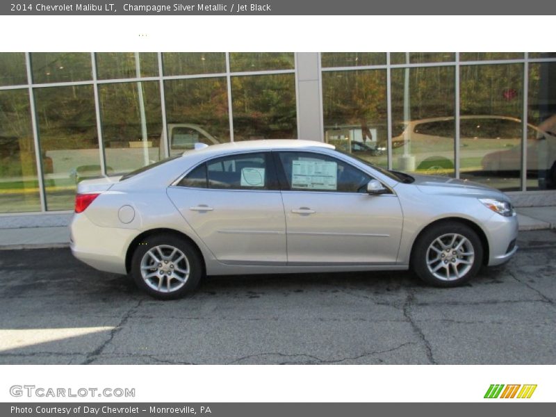 Champagne Silver Metallic / Jet Black 2014 Chevrolet Malibu LT