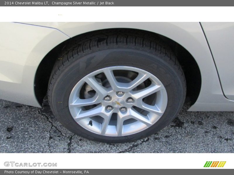 Champagne Silver Metallic / Jet Black 2014 Chevrolet Malibu LT