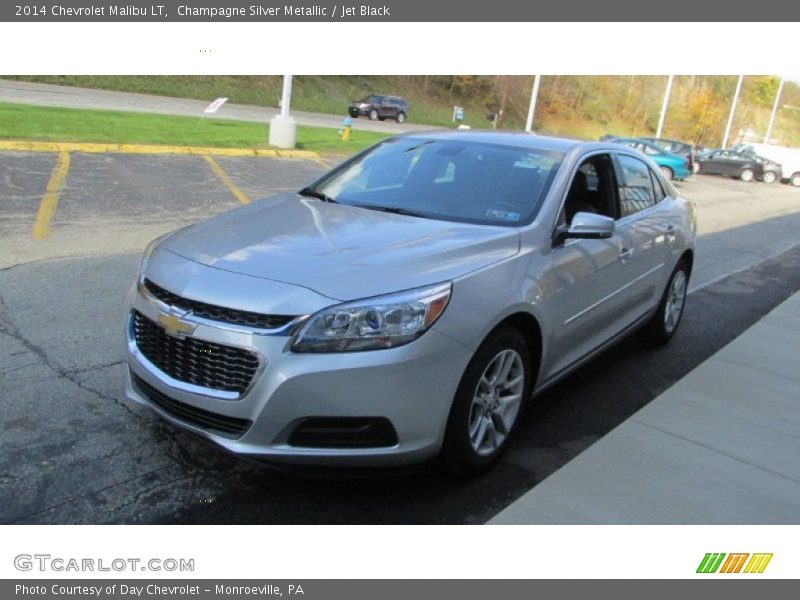 Champagne Silver Metallic / Jet Black 2014 Chevrolet Malibu LT
