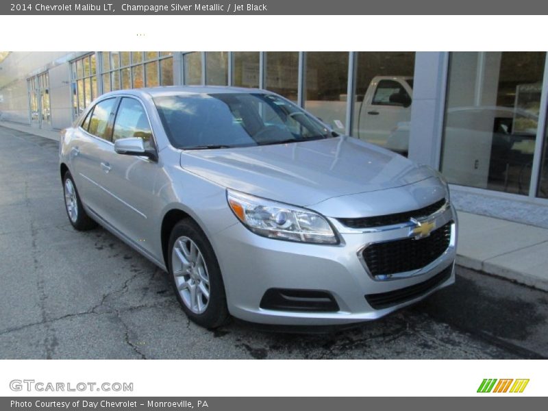 Champagne Silver Metallic / Jet Black 2014 Chevrolet Malibu LT