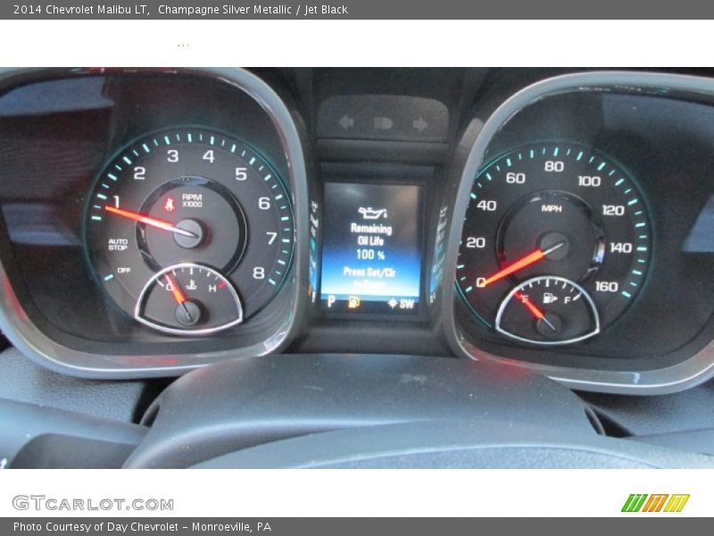 Champagne Silver Metallic / Jet Black 2014 Chevrolet Malibu LT