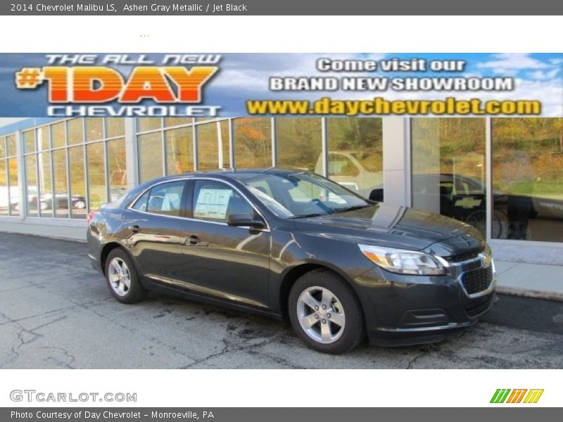 Ashen Gray Metallic / Jet Black 2014 Chevrolet Malibu LS