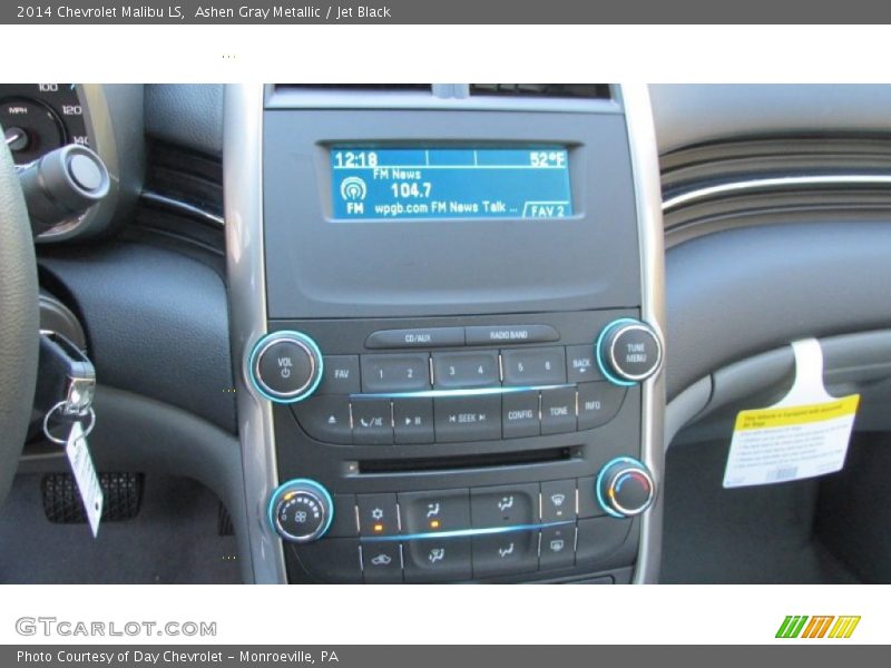 Ashen Gray Metallic / Jet Black 2014 Chevrolet Malibu LS