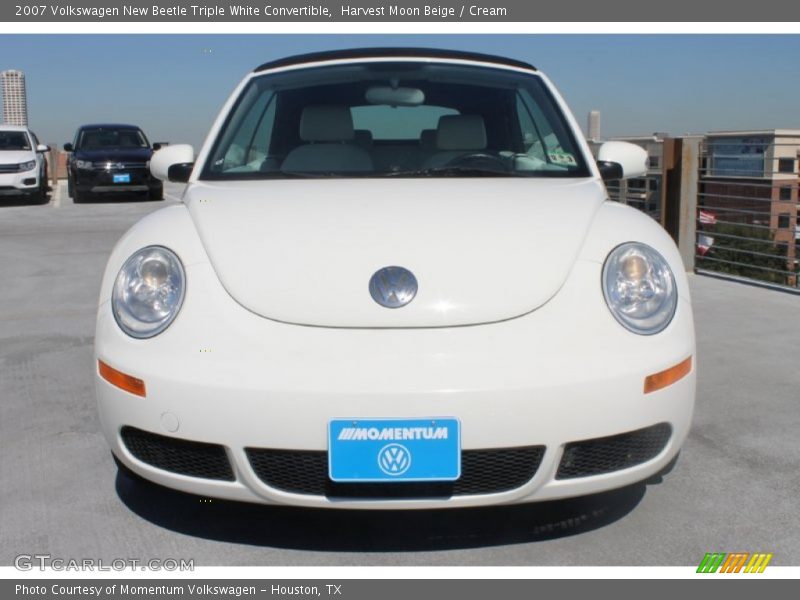 Harvest Moon Beige / Cream 2007 Volkswagen New Beetle Triple White Convertible