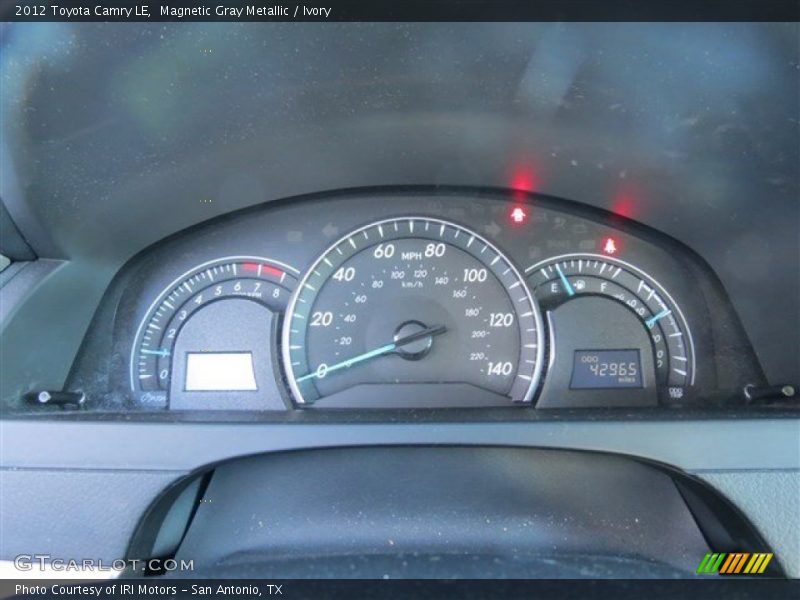 Magnetic Gray Metallic / Ivory 2012 Toyota Camry LE