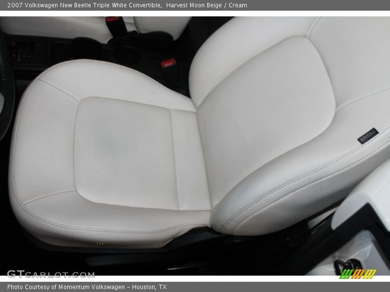 Harvest Moon Beige / Cream 2007 Volkswagen New Beetle Triple White Convertible