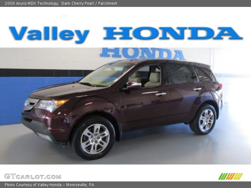 Dark Cherry Pearl / Parchment 2009 Acura MDX Technology