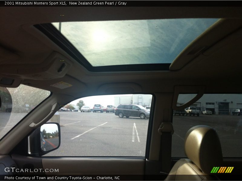 New Zealand Green Pearl / Gray 2001 Mitsubishi Montero Sport XLS
