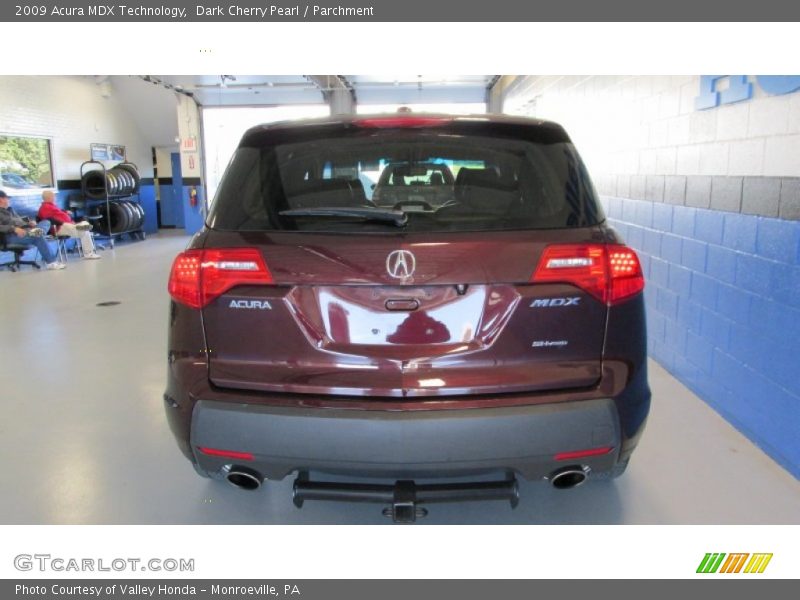 Dark Cherry Pearl / Parchment 2009 Acura MDX Technology