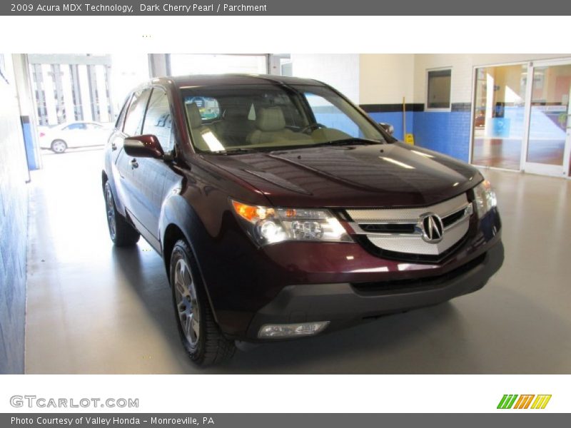 Dark Cherry Pearl / Parchment 2009 Acura MDX Technology
