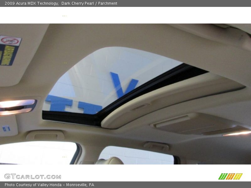 Dark Cherry Pearl / Parchment 2009 Acura MDX Technology
