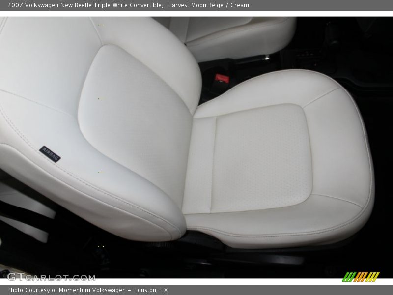 Harvest Moon Beige / Cream 2007 Volkswagen New Beetle Triple White Convertible