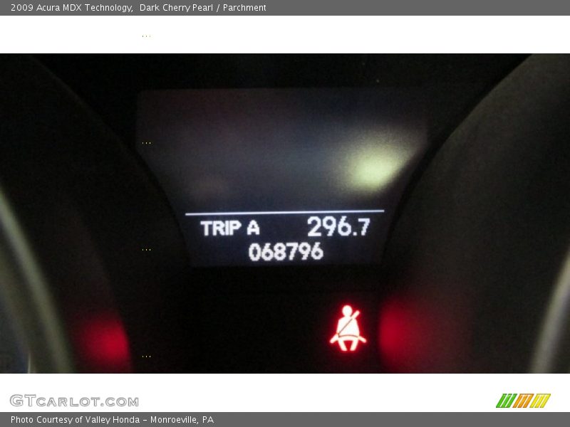 Dark Cherry Pearl / Parchment 2009 Acura MDX Technology