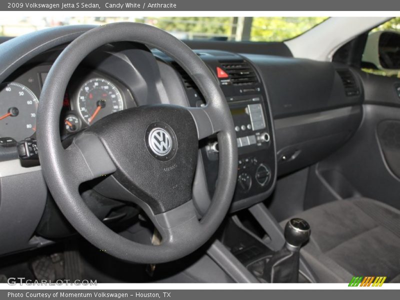 Candy White / Anthracite 2009 Volkswagen Jetta S Sedan