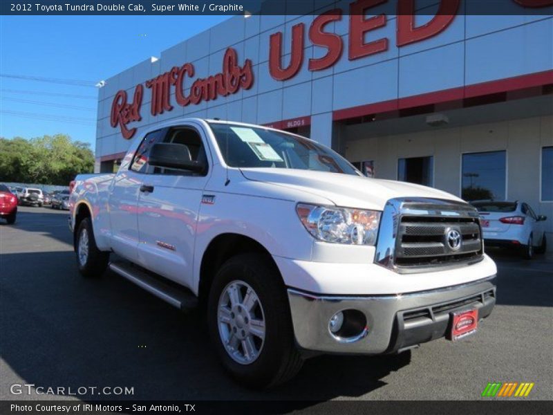 Super White / Graphite 2012 Toyota Tundra Double Cab
