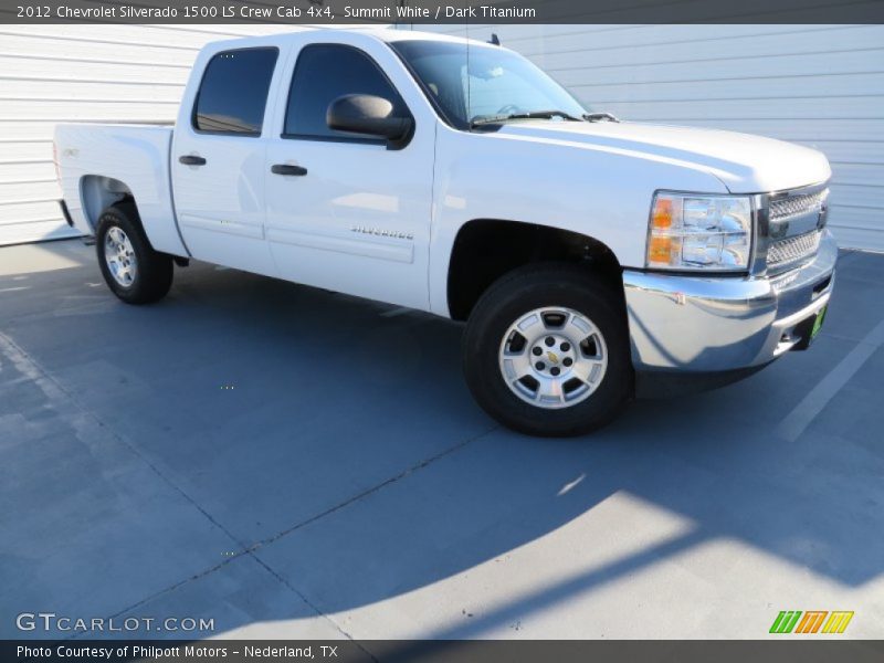 Summit White / Dark Titanium 2012 Chevrolet Silverado 1500 LS Crew Cab 4x4