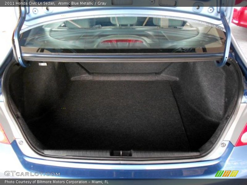Atomic Blue Metallic / Gray 2011 Honda Civic LX Sedan