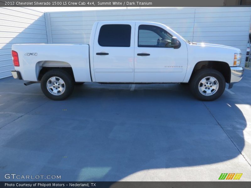 Summit White / Dark Titanium 2012 Chevrolet Silverado 1500 LS Crew Cab 4x4