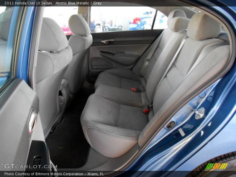 Atomic Blue Metallic / Gray 2011 Honda Civic LX Sedan