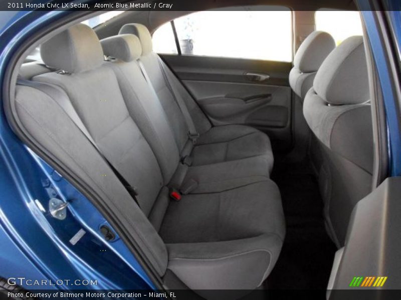 Atomic Blue Metallic / Gray 2011 Honda Civic LX Sedan