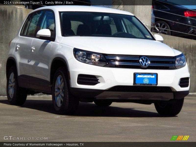 Candy White / Black 2014 Volkswagen Tiguan S