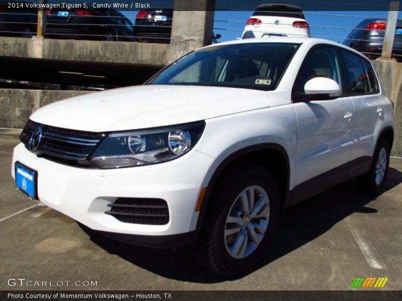 Candy White / Black 2014 Volkswagen Tiguan S