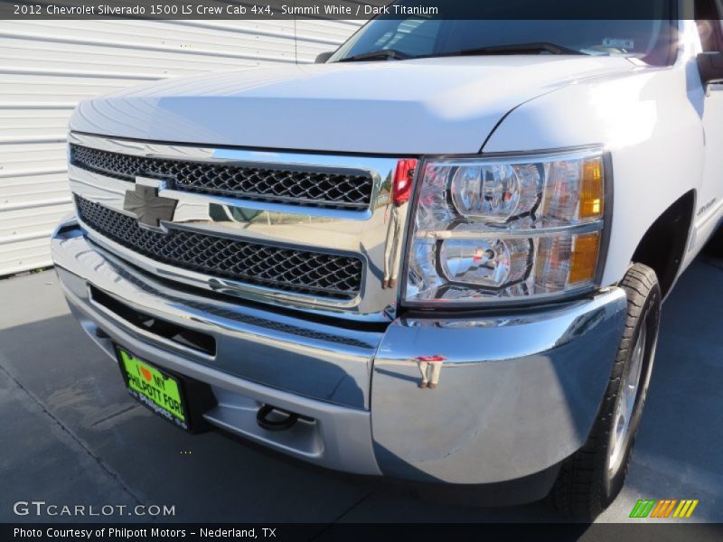 Summit White / Dark Titanium 2012 Chevrolet Silverado 1500 LS Crew Cab 4x4