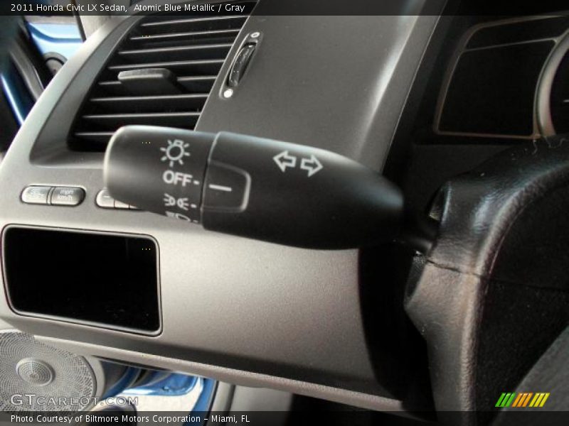 Atomic Blue Metallic / Gray 2011 Honda Civic LX Sedan