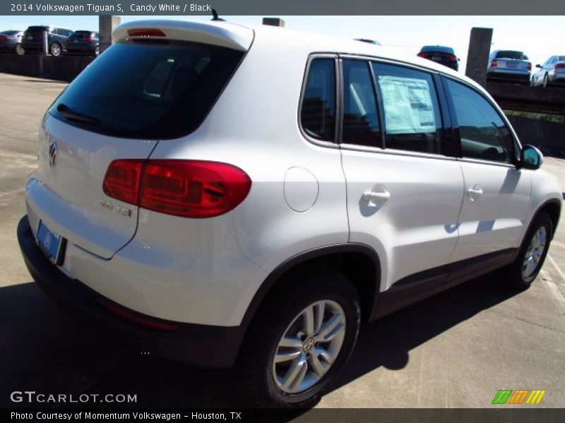 Candy White / Black 2014 Volkswagen Tiguan S