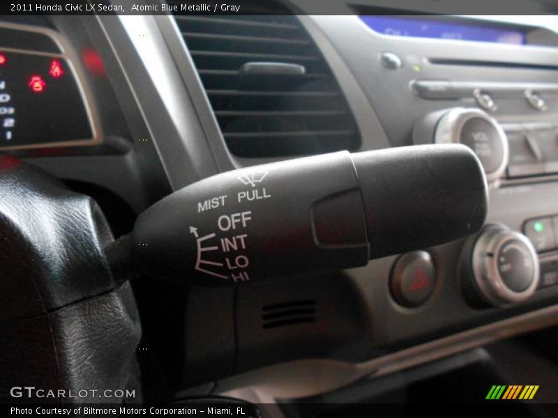 Atomic Blue Metallic / Gray 2011 Honda Civic LX Sedan
