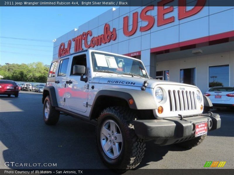 Bright Silver Metallic / Black 2011 Jeep Wrangler Unlimited Rubicon 4x4