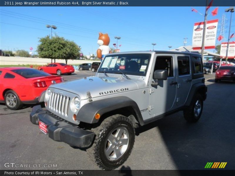 Bright Silver Metallic / Black 2011 Jeep Wrangler Unlimited Rubicon 4x4