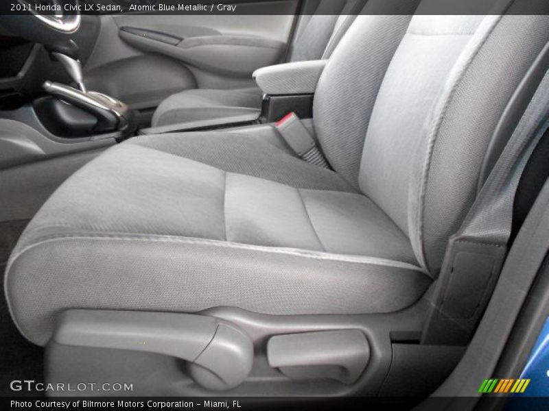 Atomic Blue Metallic / Gray 2011 Honda Civic LX Sedan