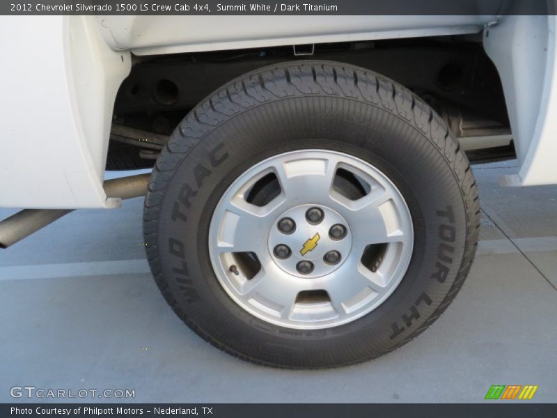 Summit White / Dark Titanium 2012 Chevrolet Silverado 1500 LS Crew Cab 4x4