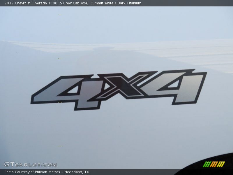 Summit White / Dark Titanium 2012 Chevrolet Silverado 1500 LS Crew Cab 4x4