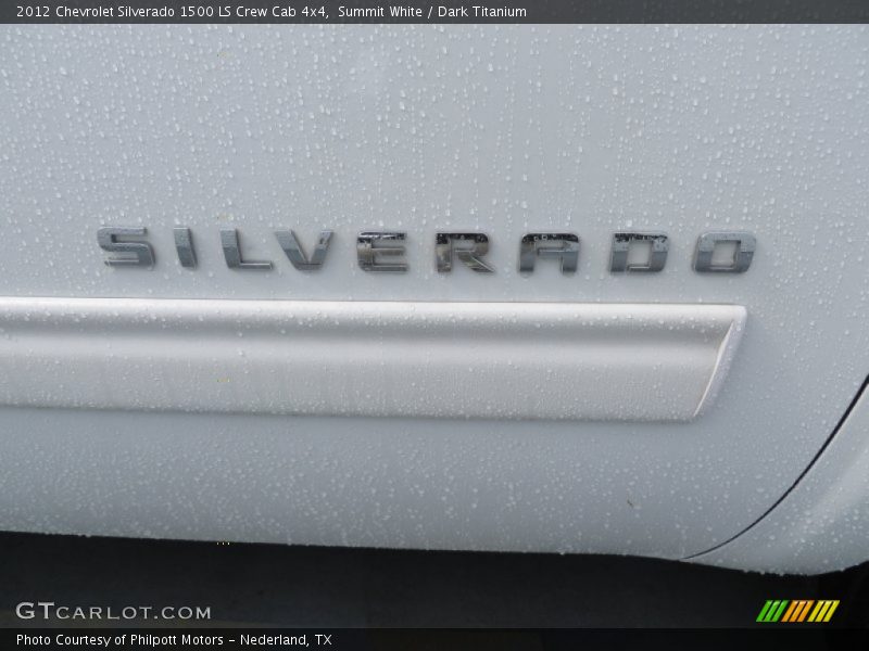 Summit White / Dark Titanium 2012 Chevrolet Silverado 1500 LS Crew Cab 4x4