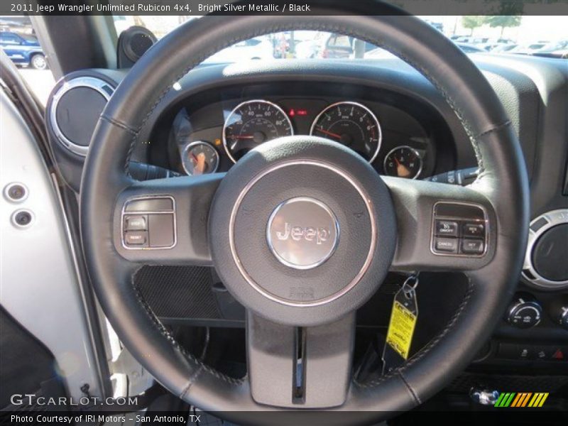 Bright Silver Metallic / Black 2011 Jeep Wrangler Unlimited Rubicon 4x4