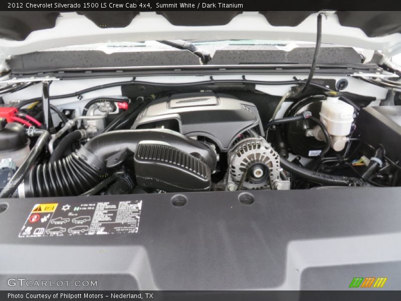 Summit White / Dark Titanium 2012 Chevrolet Silverado 1500 LS Crew Cab 4x4