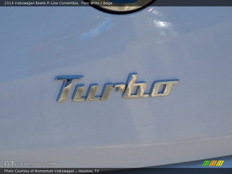 Pure White / Beige 2014 Volkswagen Beetle R-Line Convertible