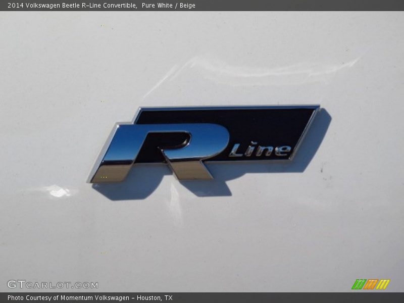 Pure White / Beige 2014 Volkswagen Beetle R-Line Convertible
