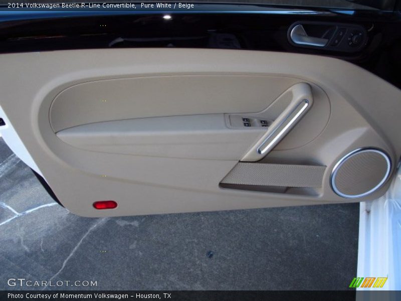 Pure White / Beige 2014 Volkswagen Beetle R-Line Convertible