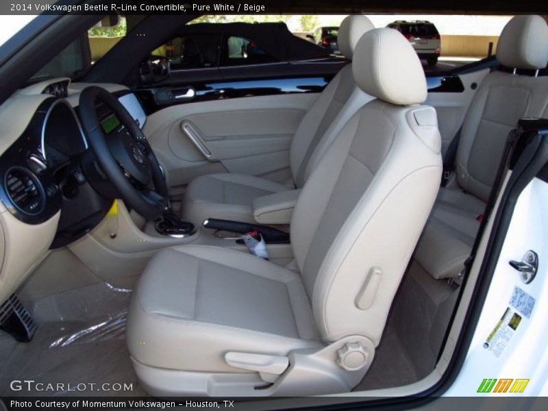  2014 Beetle R-Line Convertible Beige Interior