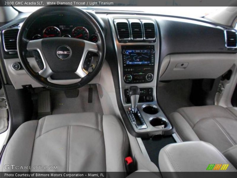 White Diamond Tricoat / Light Titanium 2008 GMC Acadia SLT