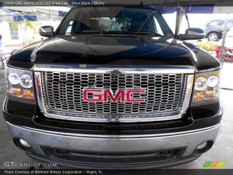 Onyx Black / Ebony 2008 GMC Sierra 1500 SLE Crew Cab