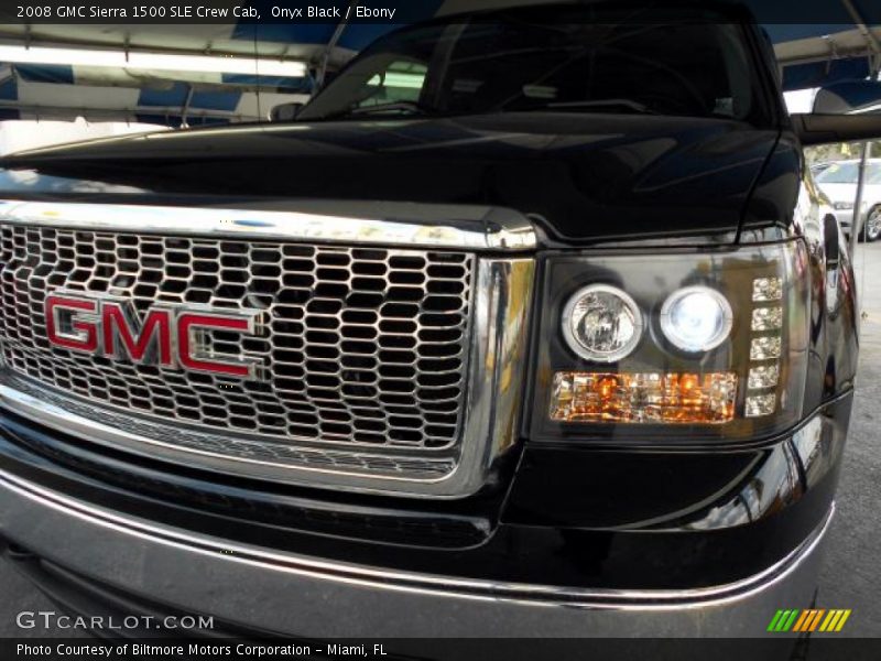 Onyx Black / Ebony 2008 GMC Sierra 1500 SLE Crew Cab