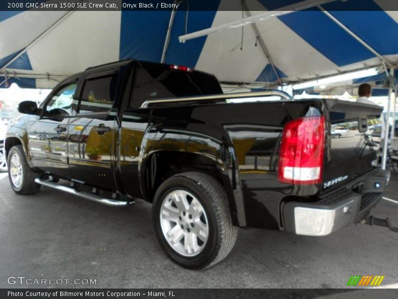 Onyx Black / Ebony 2008 GMC Sierra 1500 SLE Crew Cab