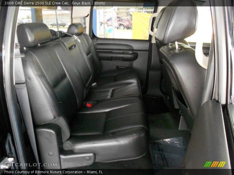Onyx Black / Ebony 2008 GMC Sierra 1500 SLE Crew Cab